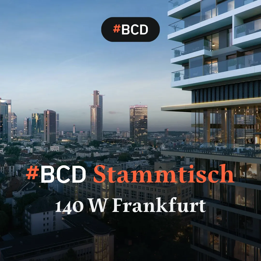 #BCD Stammtisch Frankfurt "Above the sky" in privater Location im One Forty West (2nd Edition)