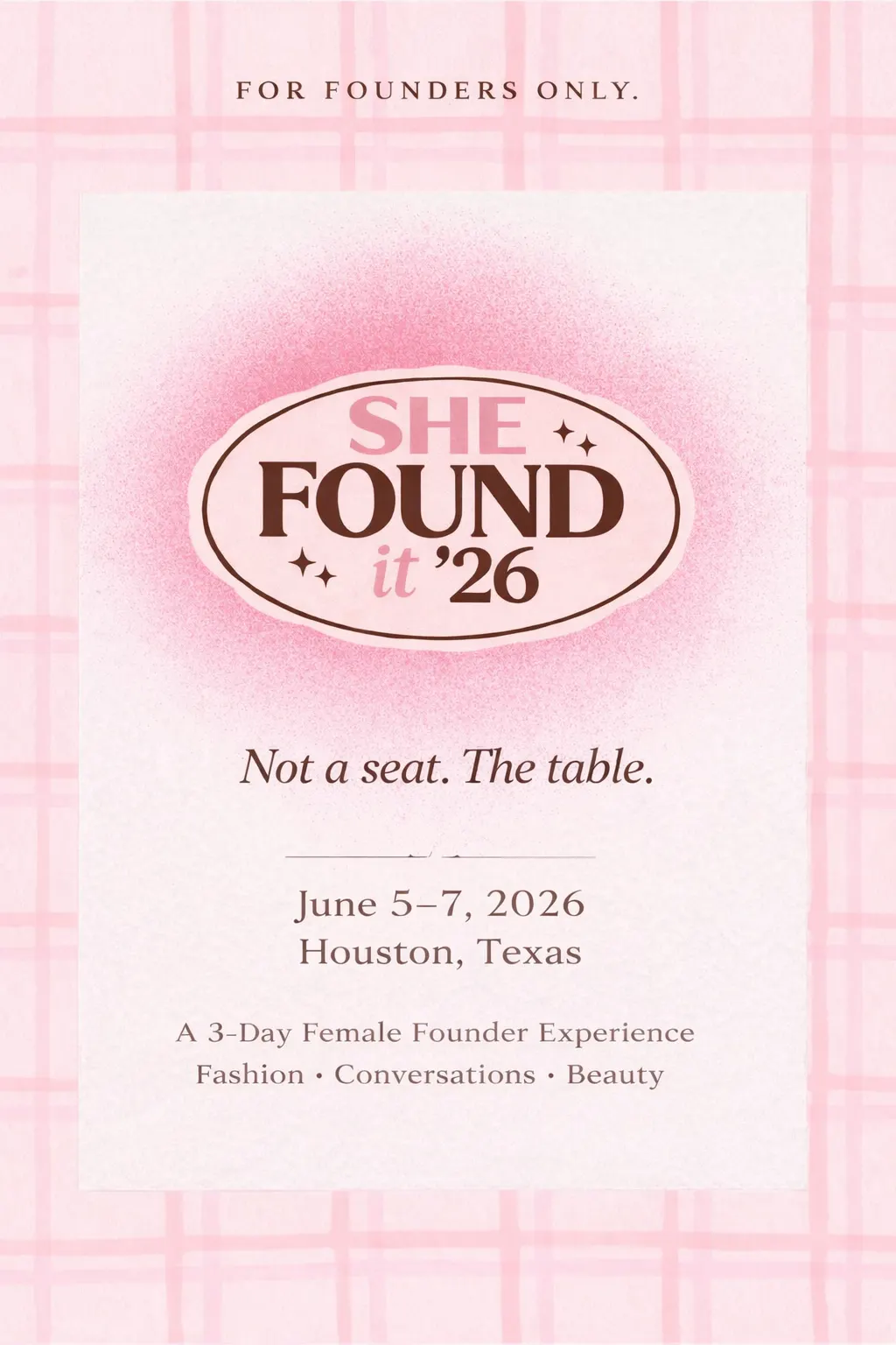 She Found it - Female Founder conference