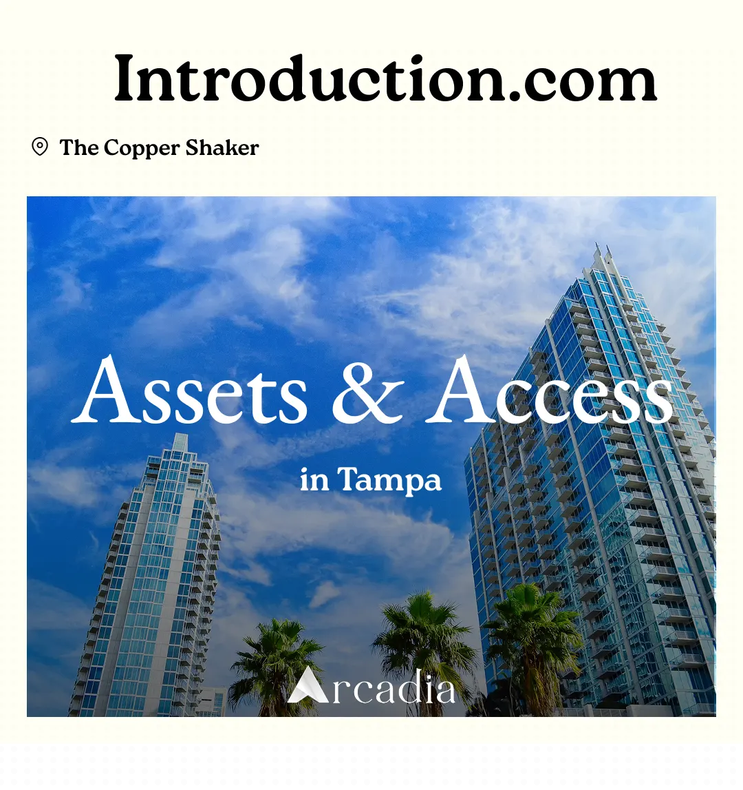 Assets & Access Tampa @ The Copper Shaker