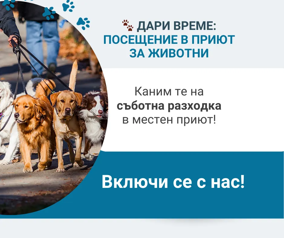 🐾 Дари Време: Посещение в приют за животни