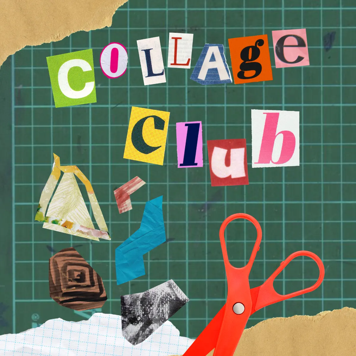 collage club: decoupage paper lamps
