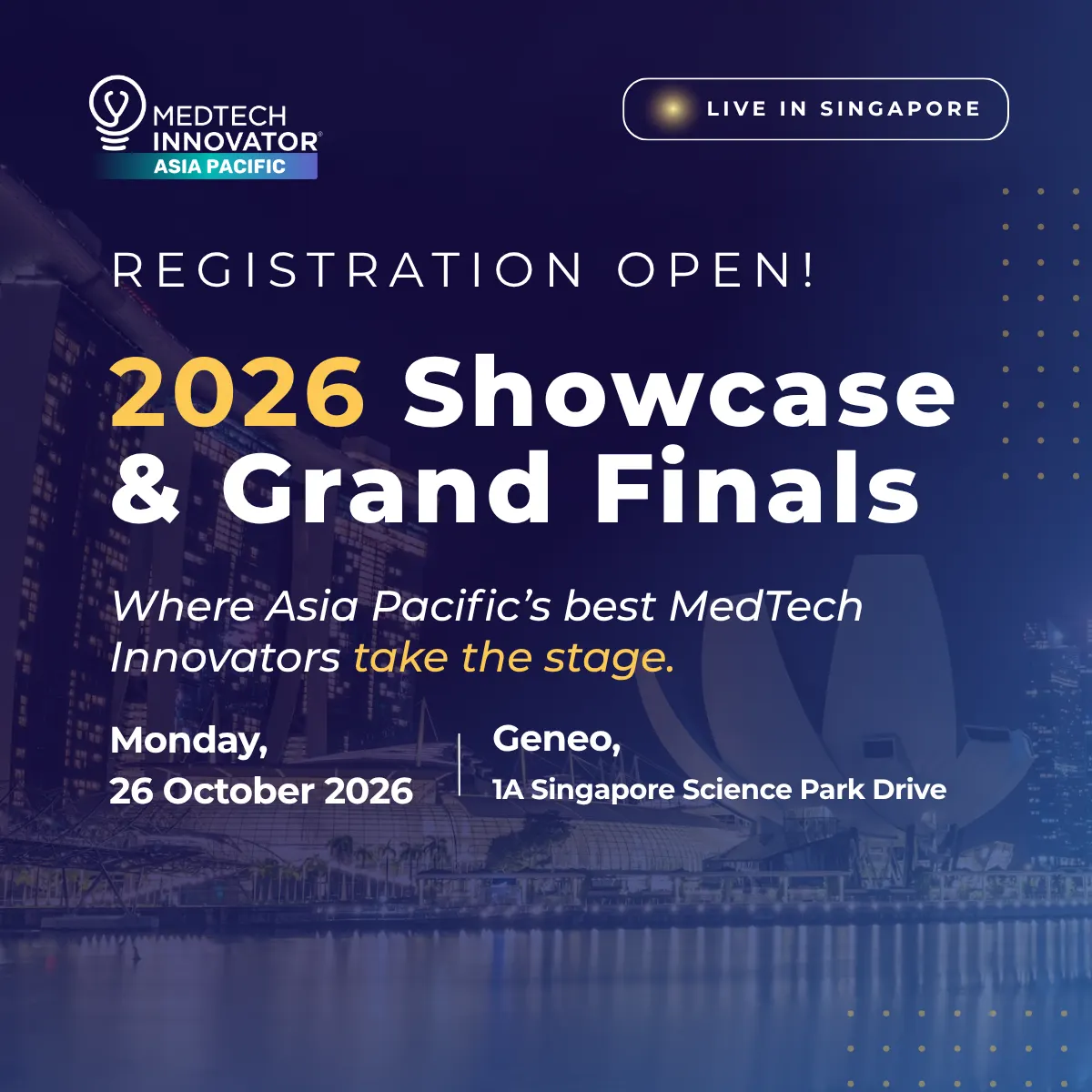 MedTech Innovator APAC: 2026 Showcase & Grand Finals