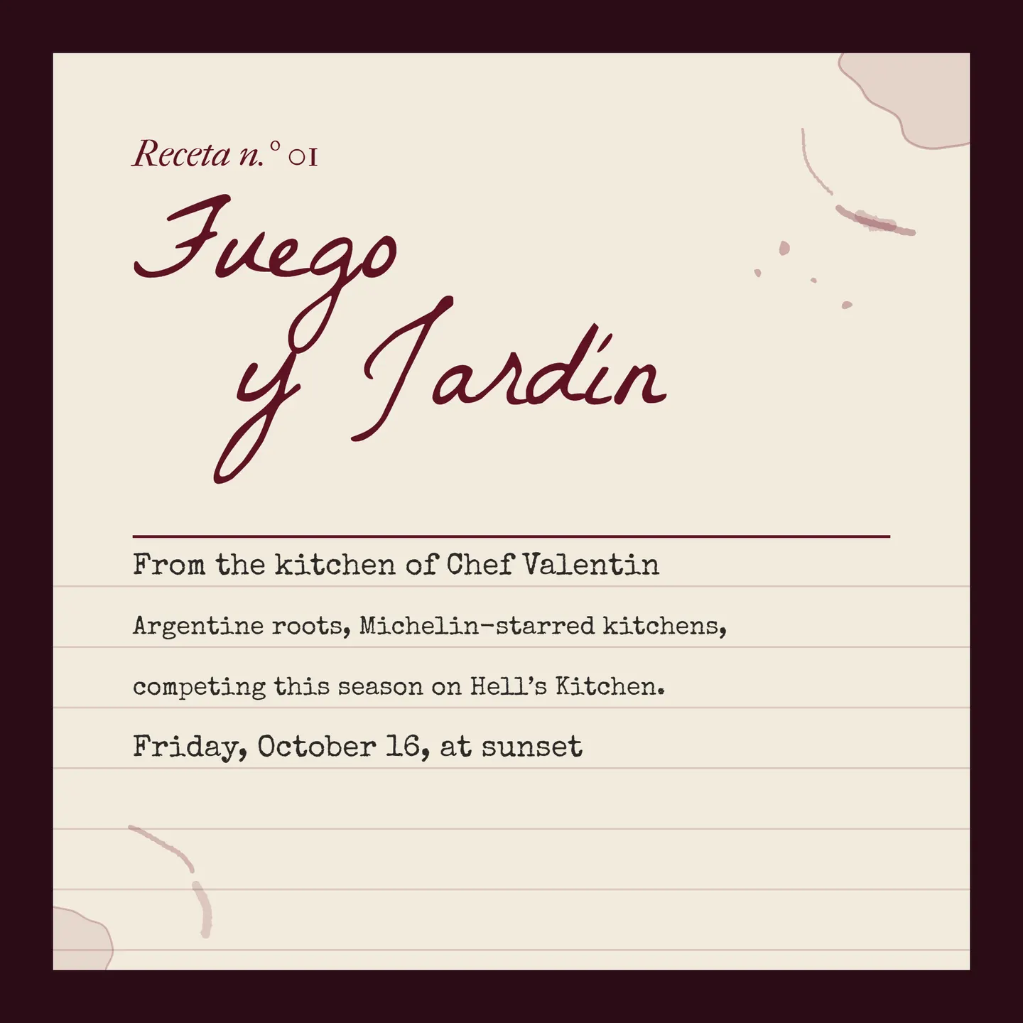 Fuego y Jardín · Edición 01 · Otoño