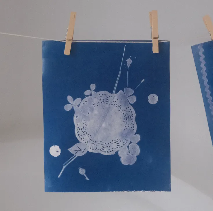 Cyanotype Sun Prints, Objects & Photos
