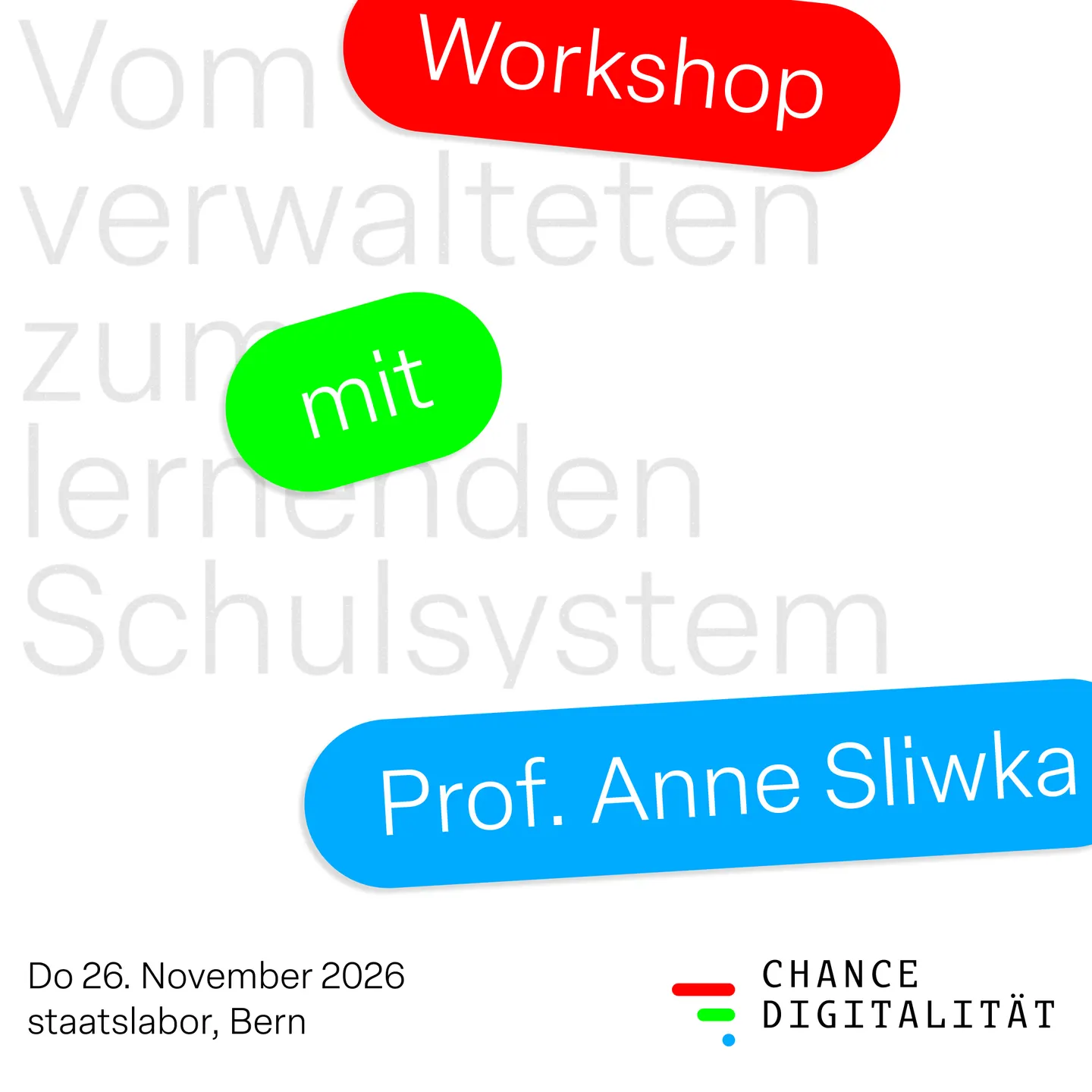 Vom verwalteten zum lernenden Schulsystem: Ein Praxisworkshop mit Prof. Anne Sliwka