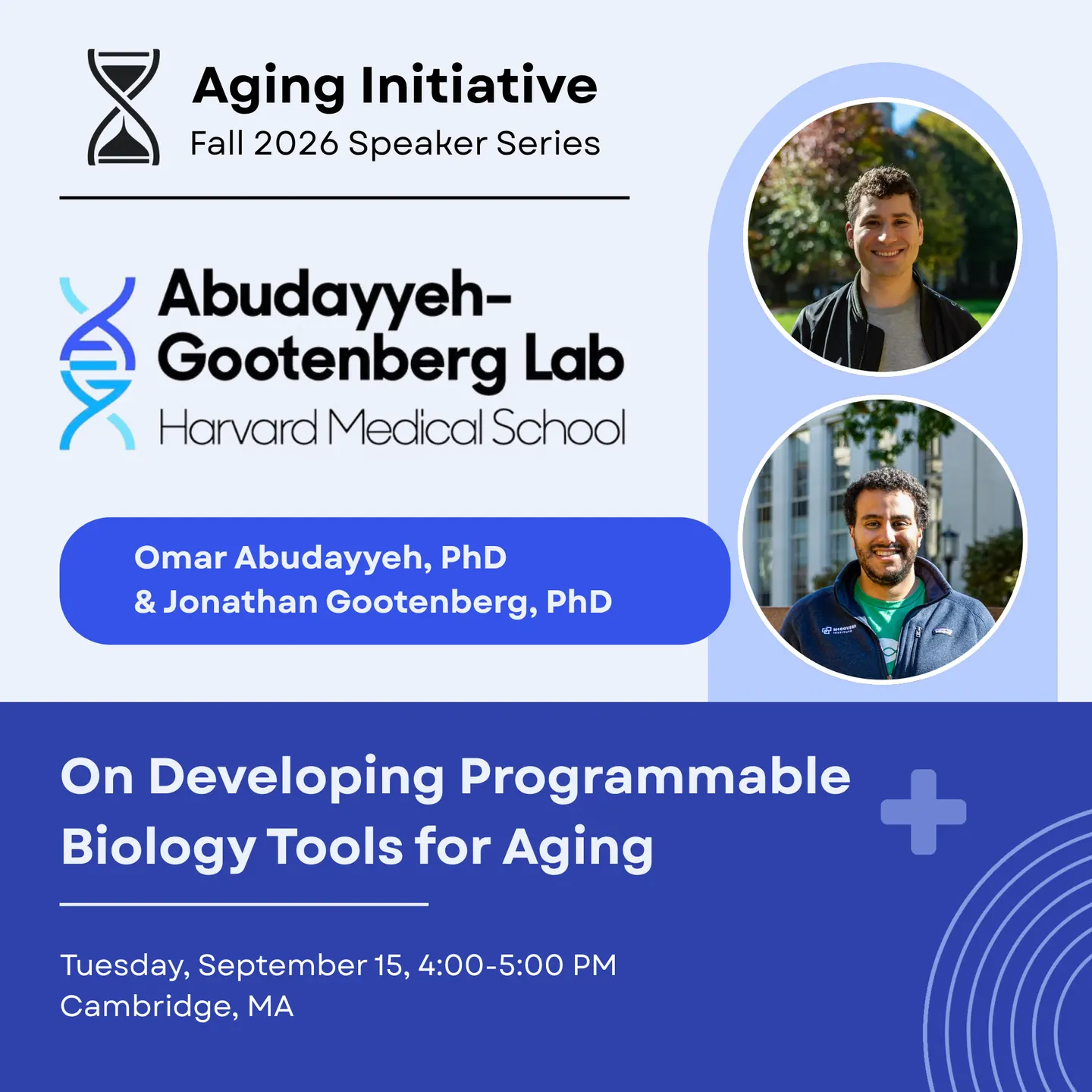 Developing Programmable Aging Biology Tools with the AbuGoot Lab
