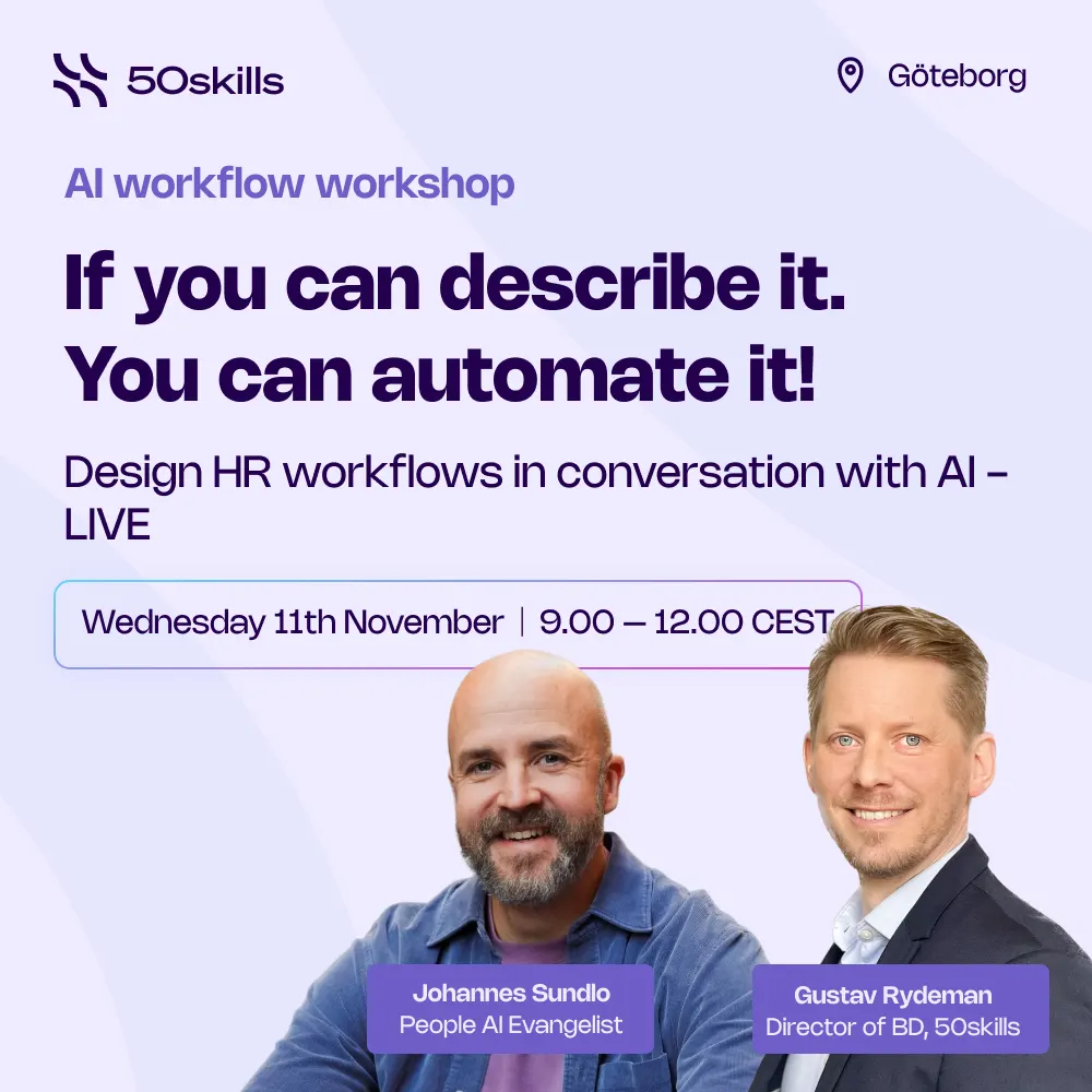 Design HR workflows in conversation with AI — Live