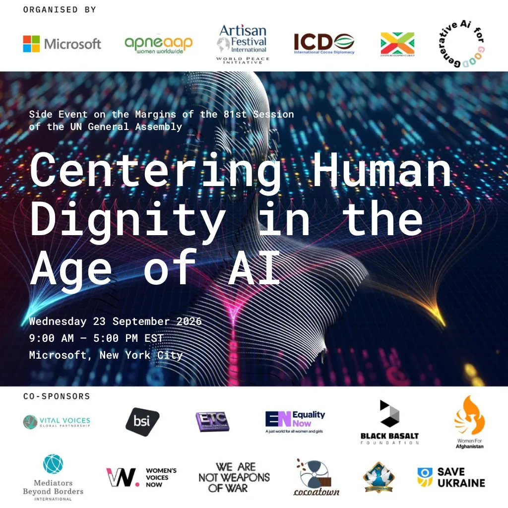 Centering Human Dignity in the Age of AI - Side Event on the Margins of the 81st Session of the UN General Assembly