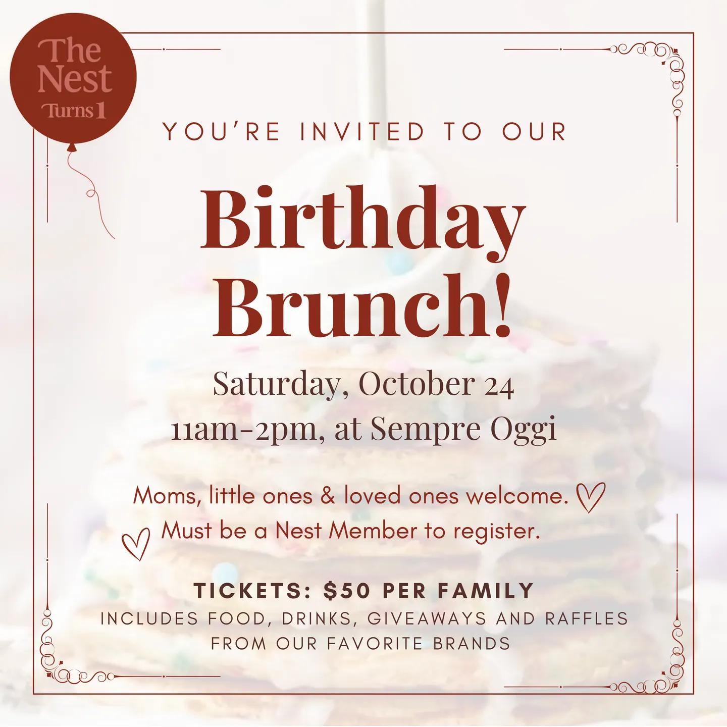 The Nest's Birthday Brunch 🎉🎂
