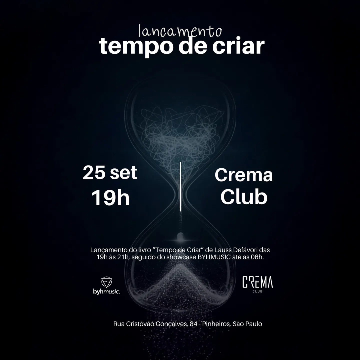 ⏳Tempo de Criar — Lançamento Oficial do Livro & Showcase BYHMUSIC