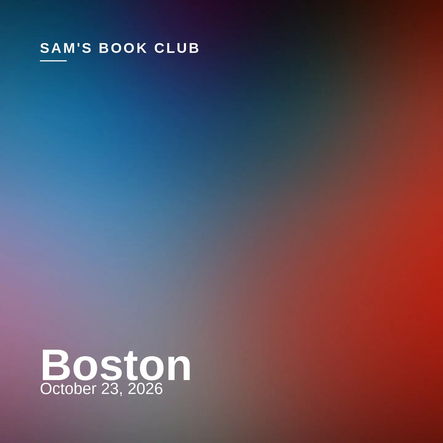 Sam's Book Club — BOS Stop