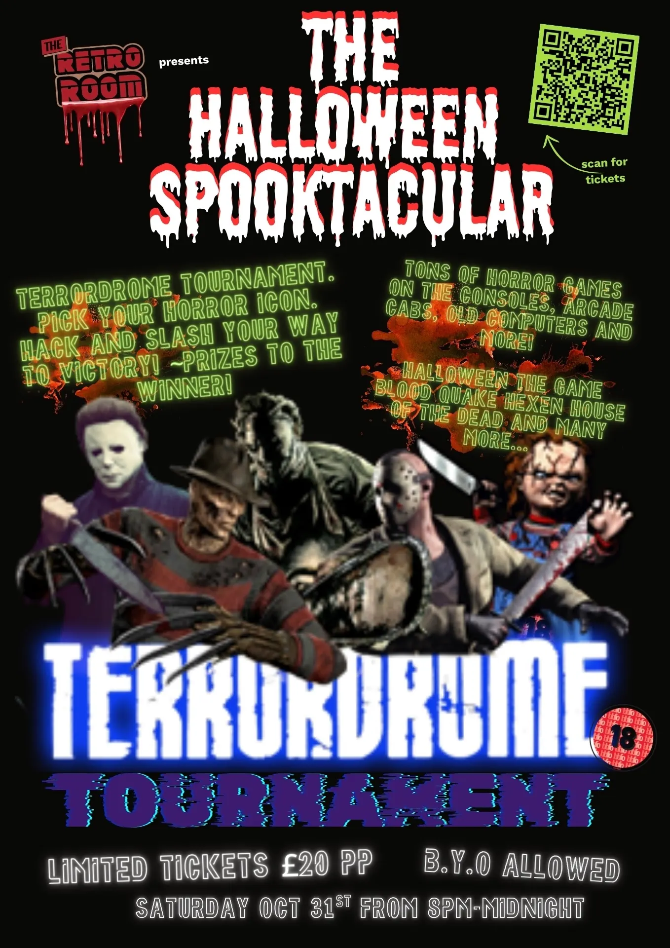 The Halloween Spooktacular - Halloween Night 8pm - Midnight
