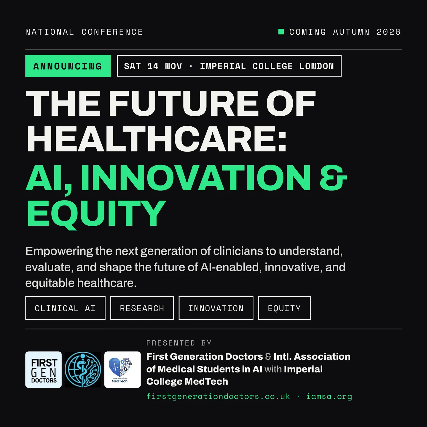 THE FUTURE OF HEALTHCARE : AI, INNOVATION & EQUITY