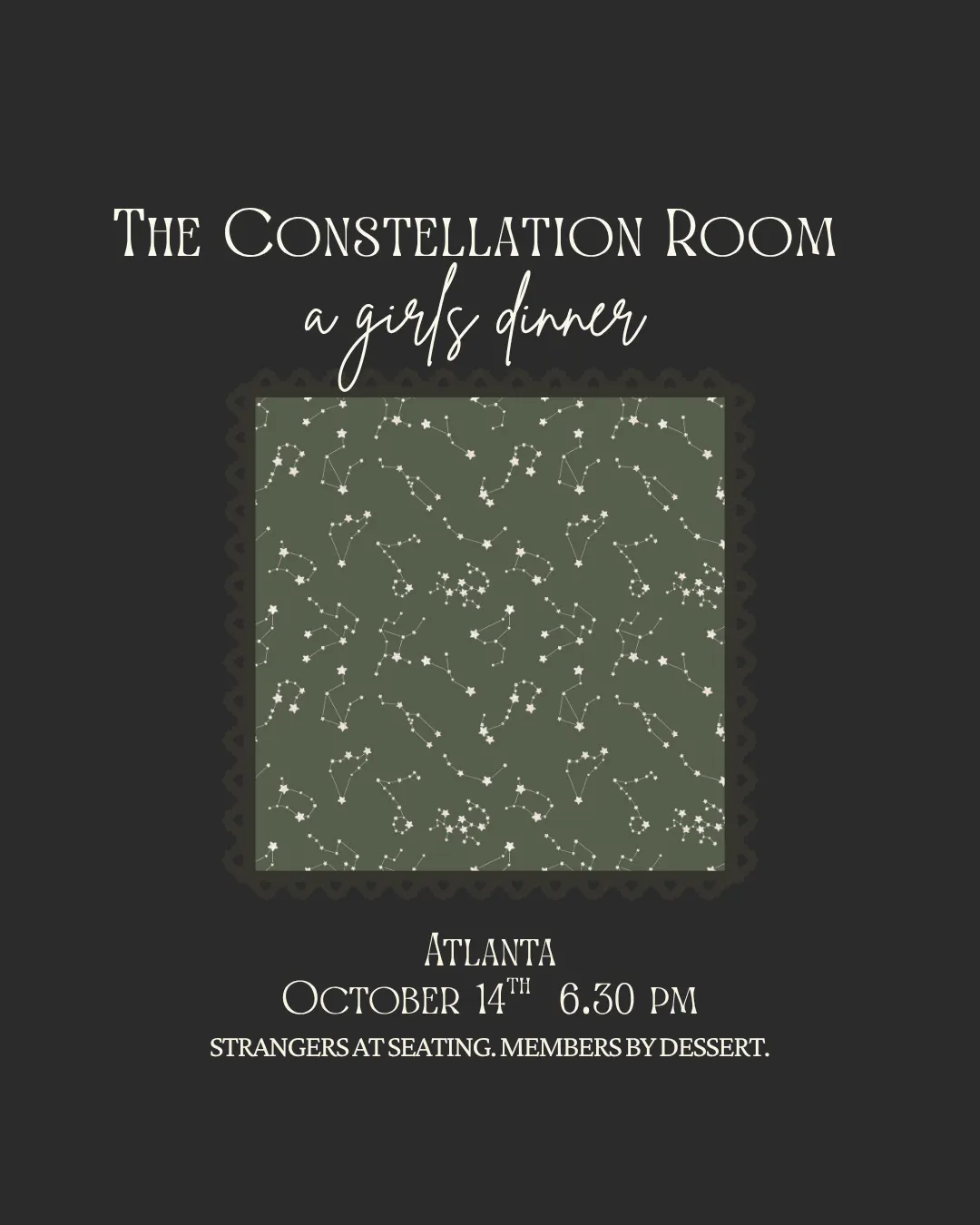 The Constellation Room: A Girls Dinner