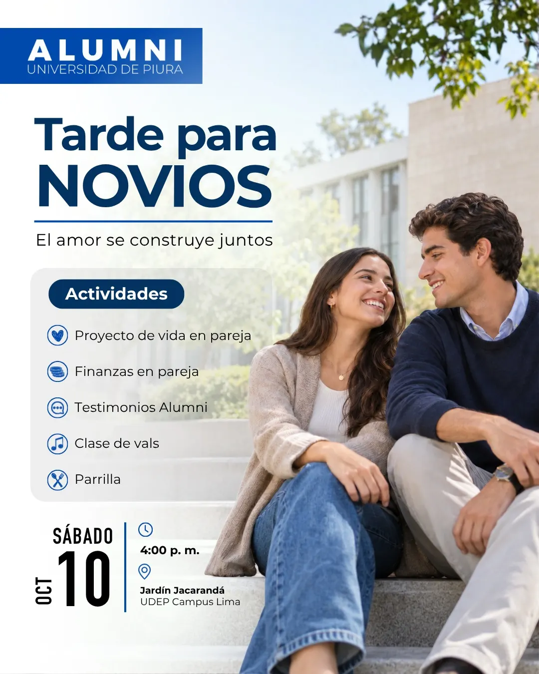 Juntos: Una tarde para novios o enamorados Alumni UDEP