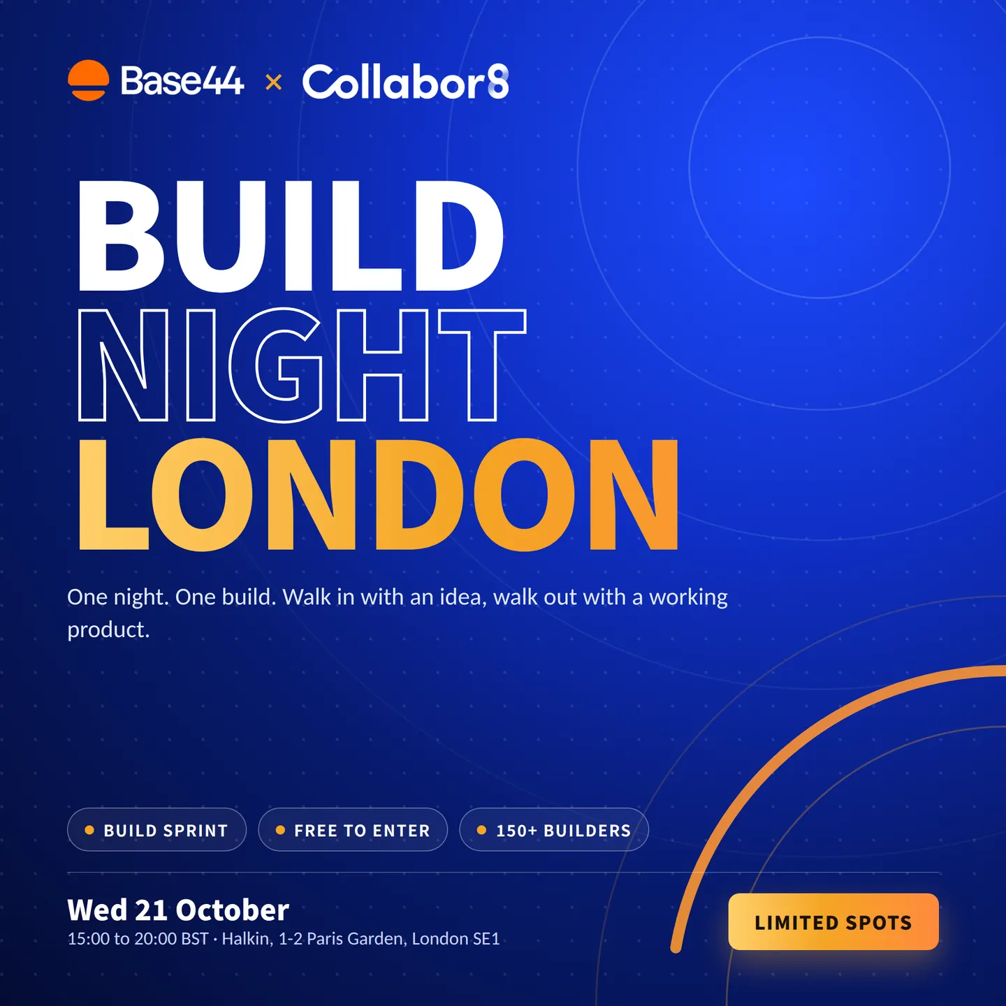 Build Night London - Collabor8 x Base44