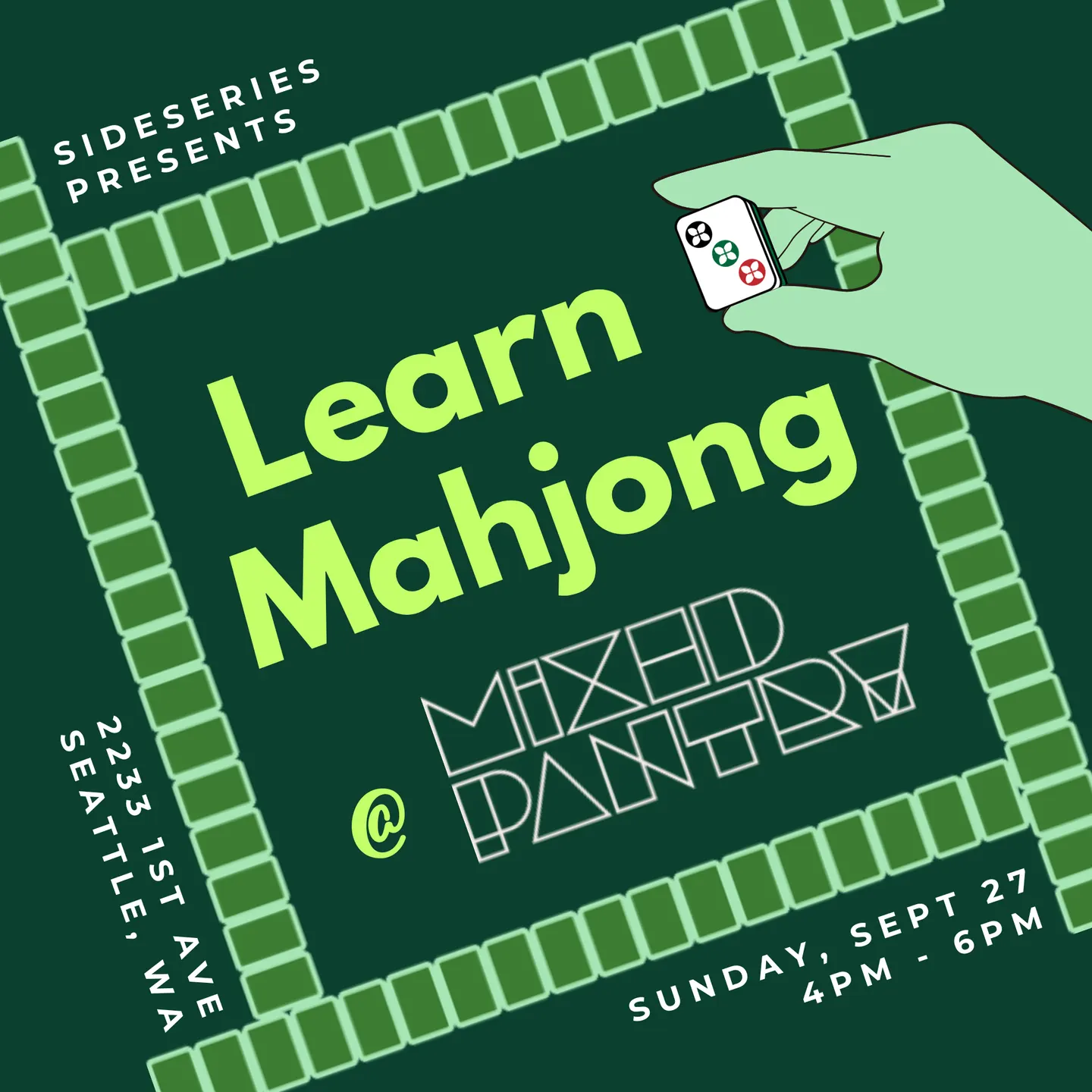 Learn Mahjong @ Mixed Pantry