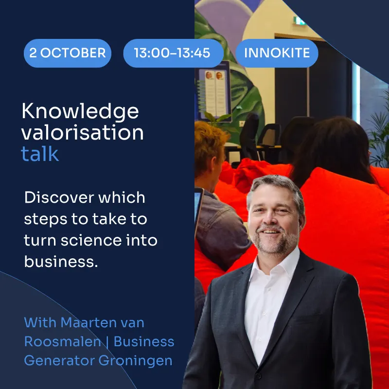 Knowledge valorisation talk: From science to startup