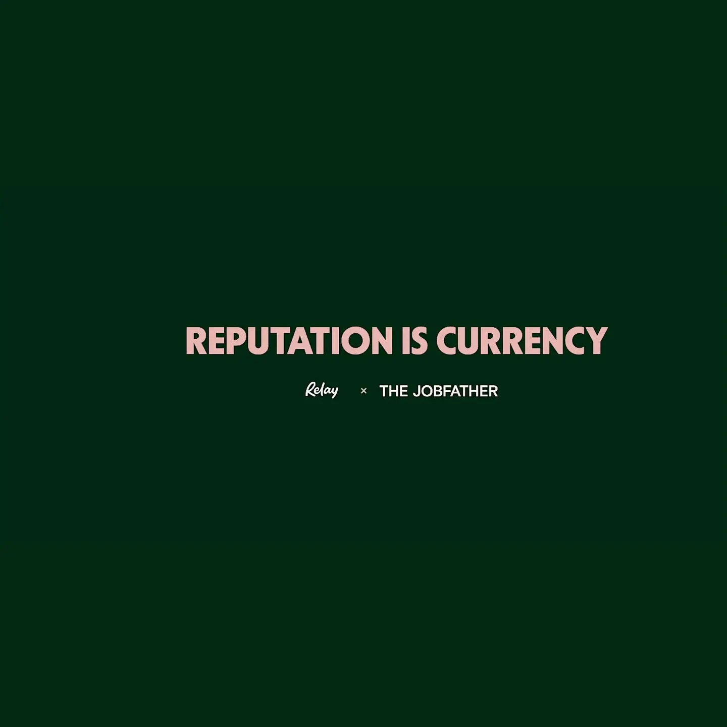 Reputation is Currency