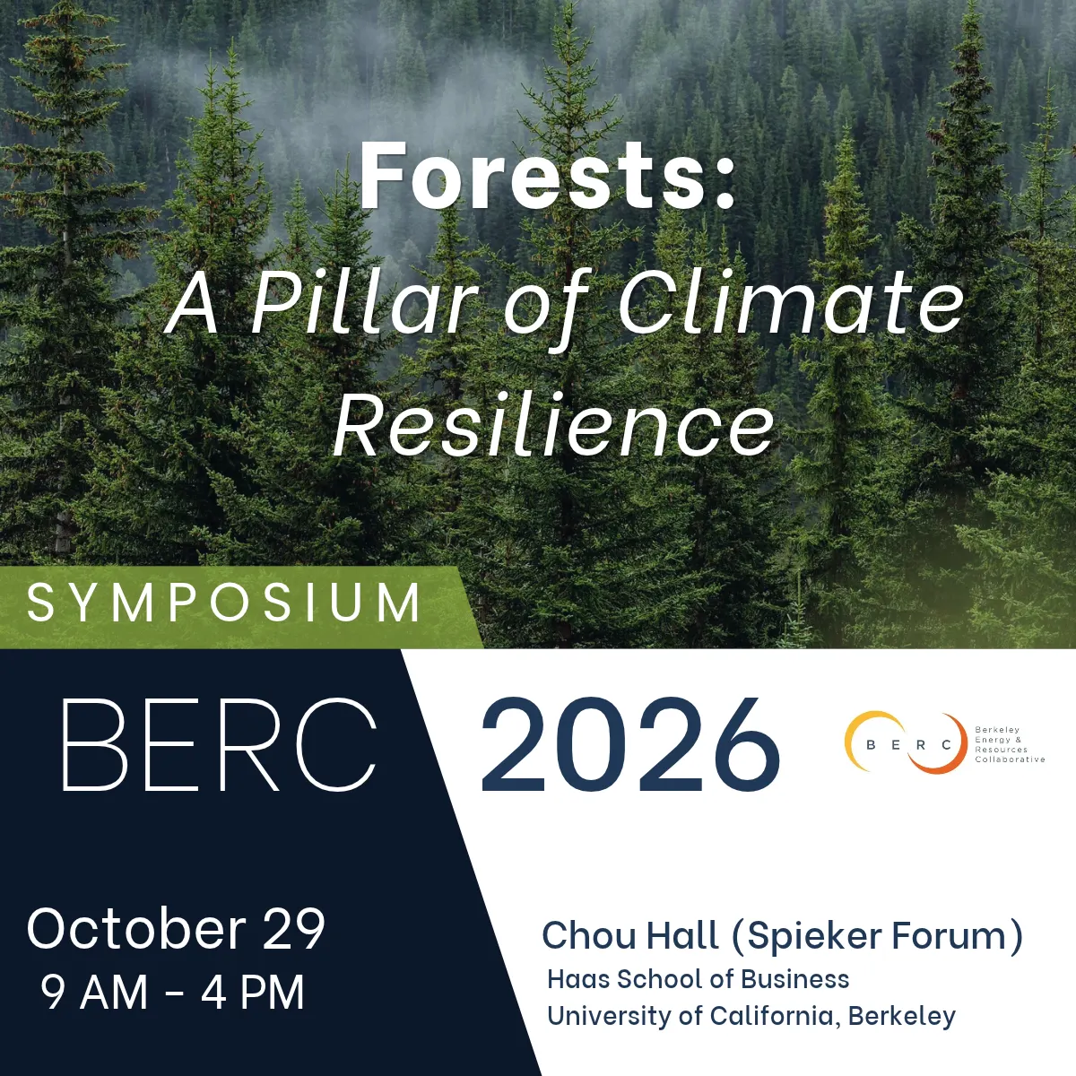 Forests: A Pillar of Climate Resilience, BERC Symposium