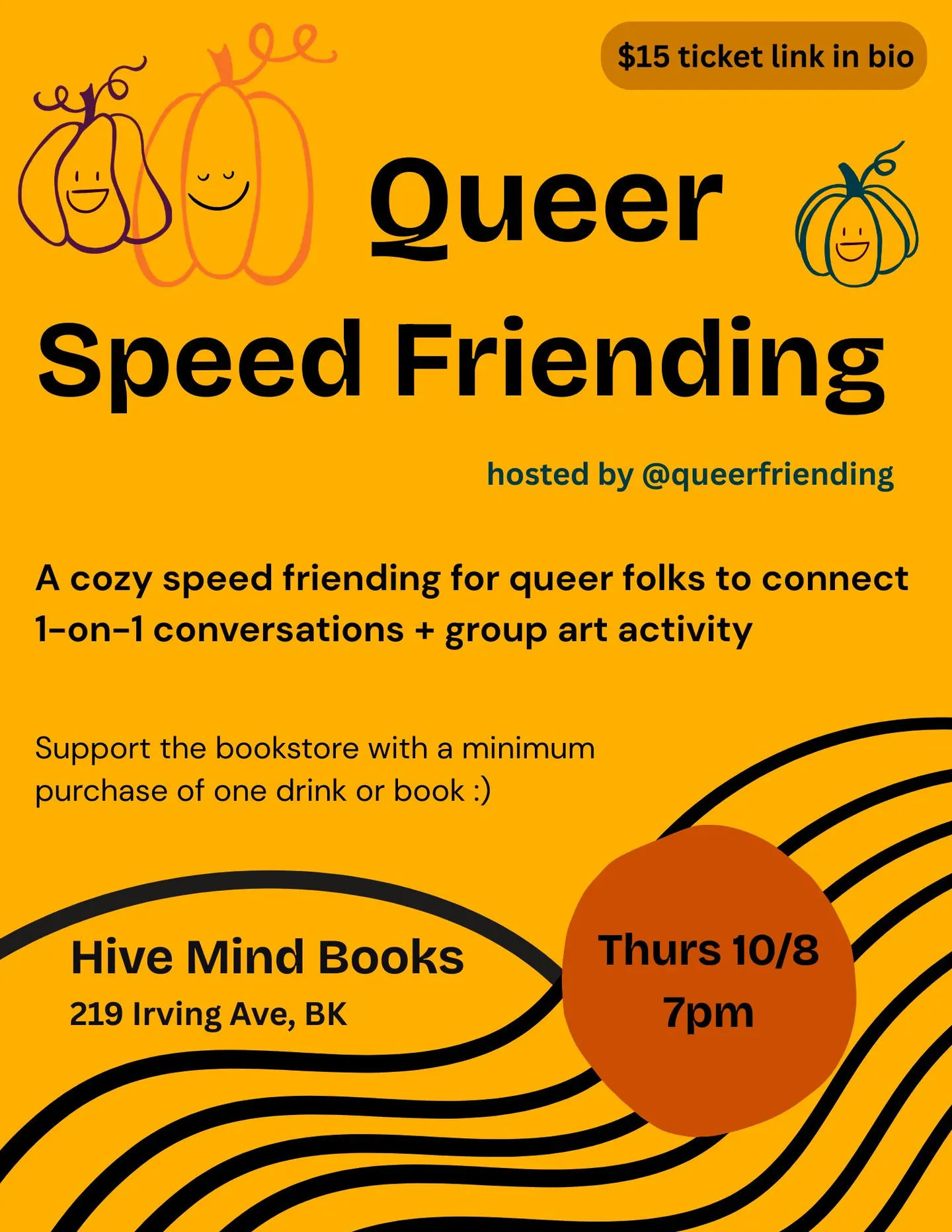 Queer Speed Friending @ Hive Mind Books
