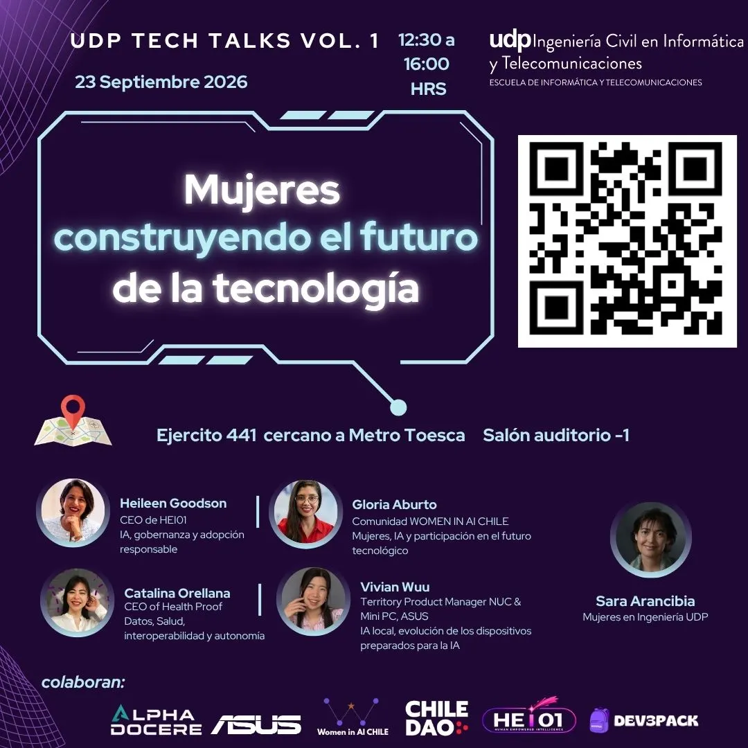 UDP TECH TALKS VOL 1 : Mujeres en tecnología