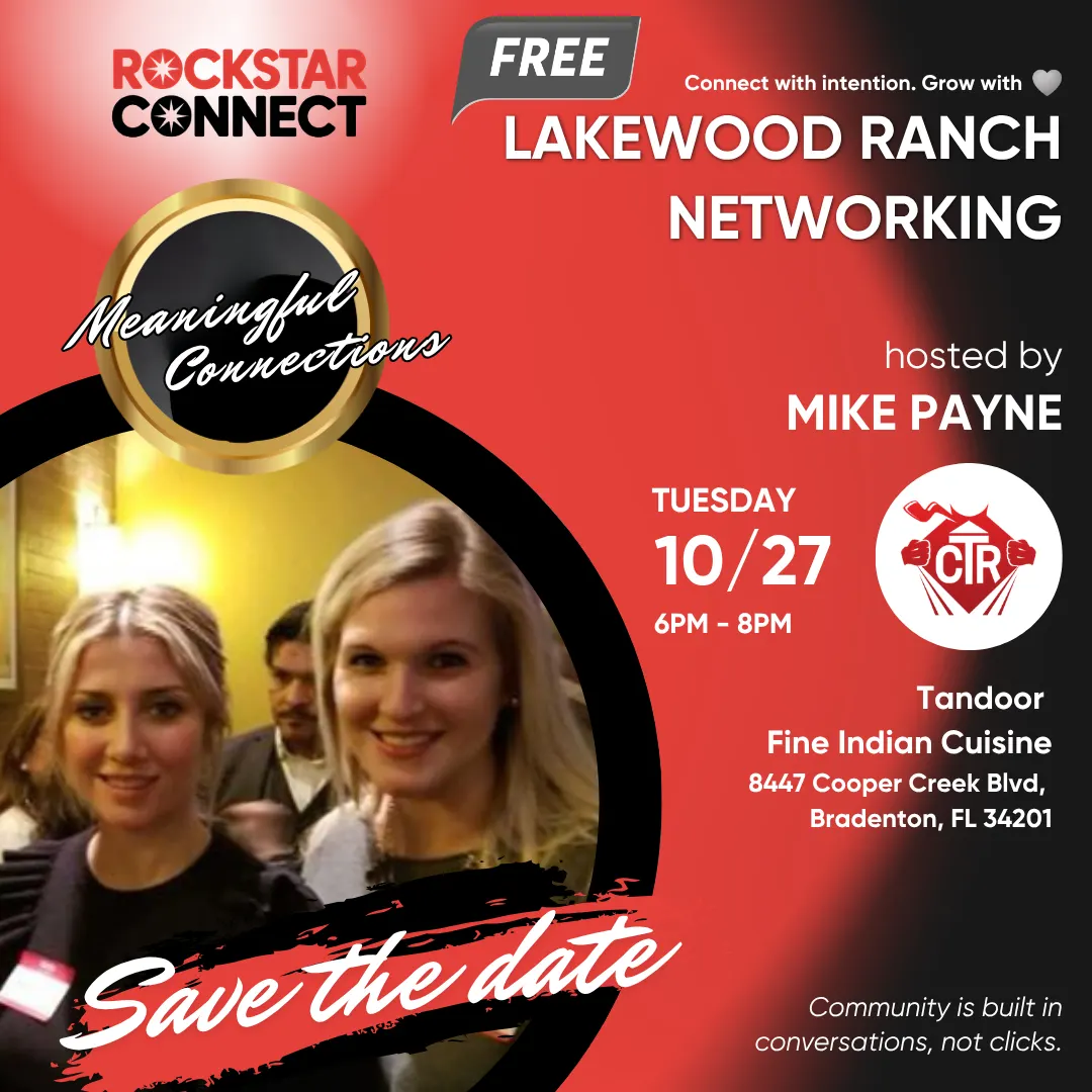 Free Lakewood Ranch Rockstar Connect Networking Event (October)