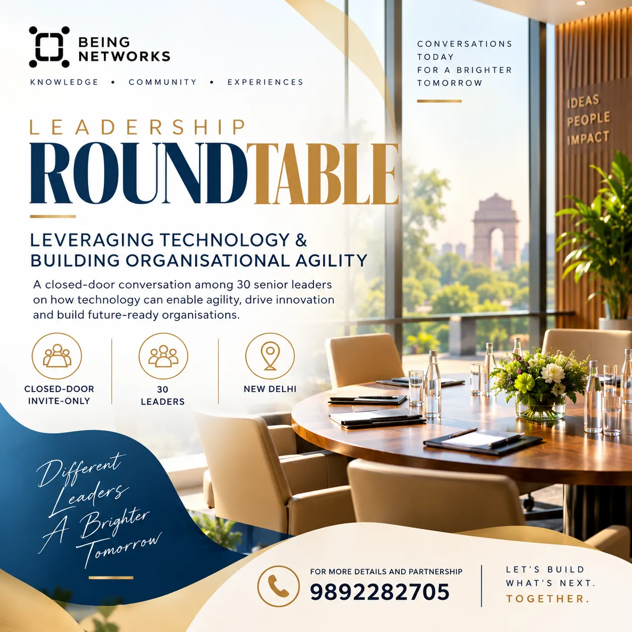 Delhi Leadership Roundtable and Design Thinking Masterclass by Dr Ruppal Walia Sharma