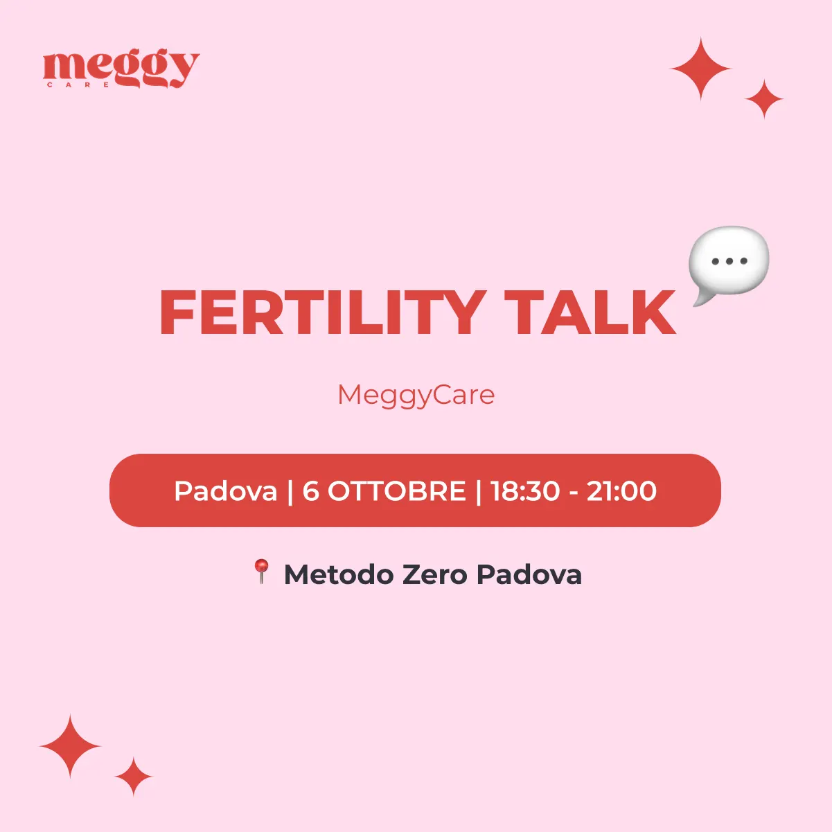 Padova | Fertility Talk con MeggyCare & Metodo Zero