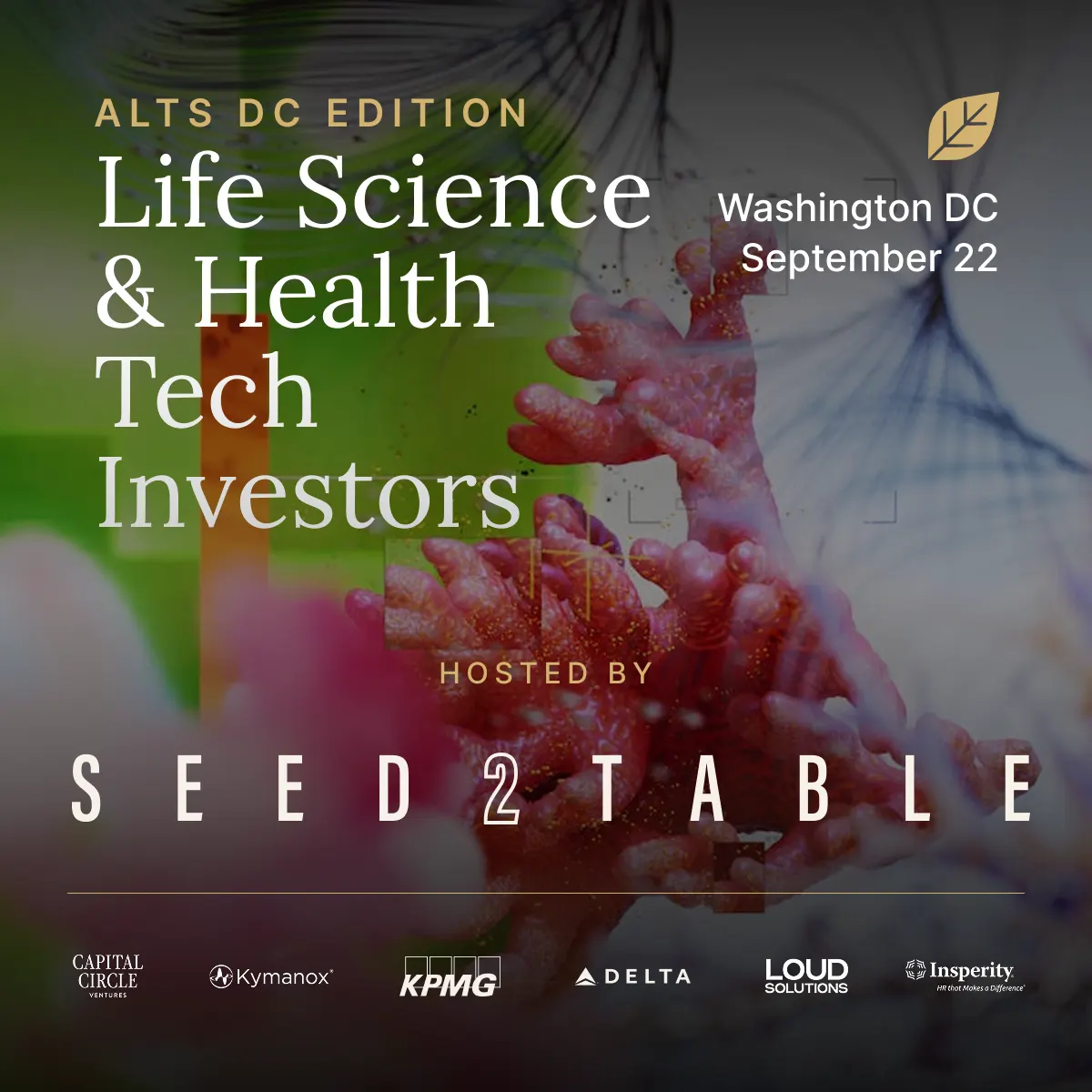 Seed2Table – Pitch+Dinner for Life Science Investors