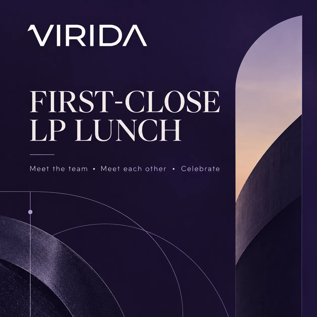 VIRIDA Capital Launch - LP Lunch