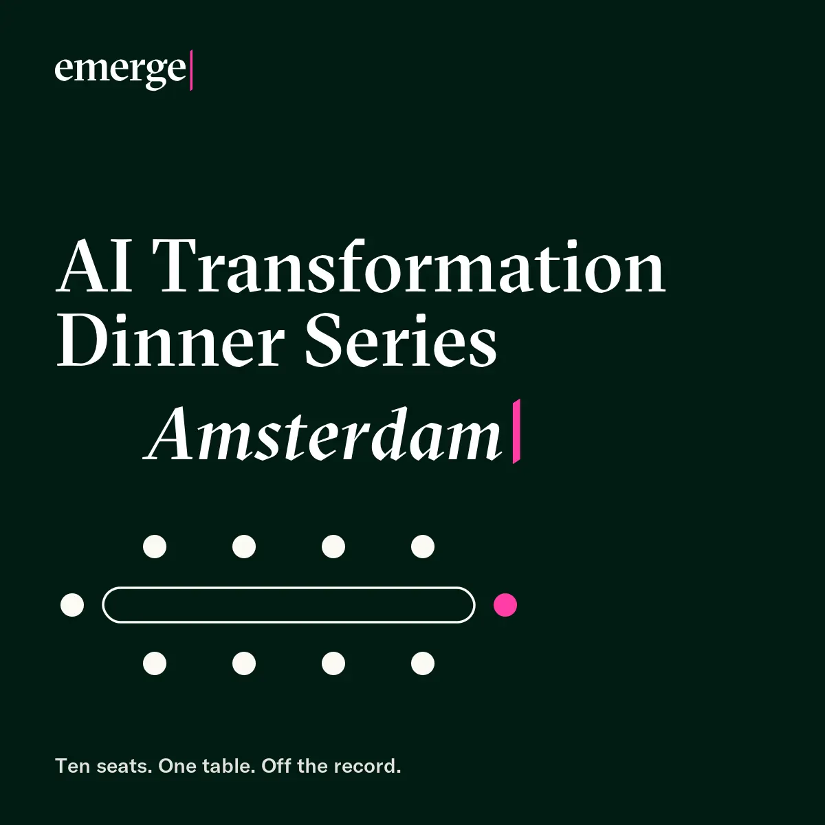 AI Transformation Dinner Series - Amsterdam Edition