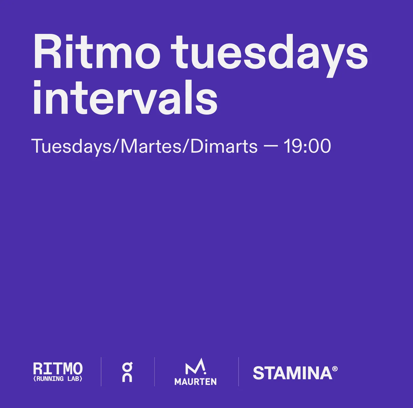 Ritmo Tuesdays Intervals