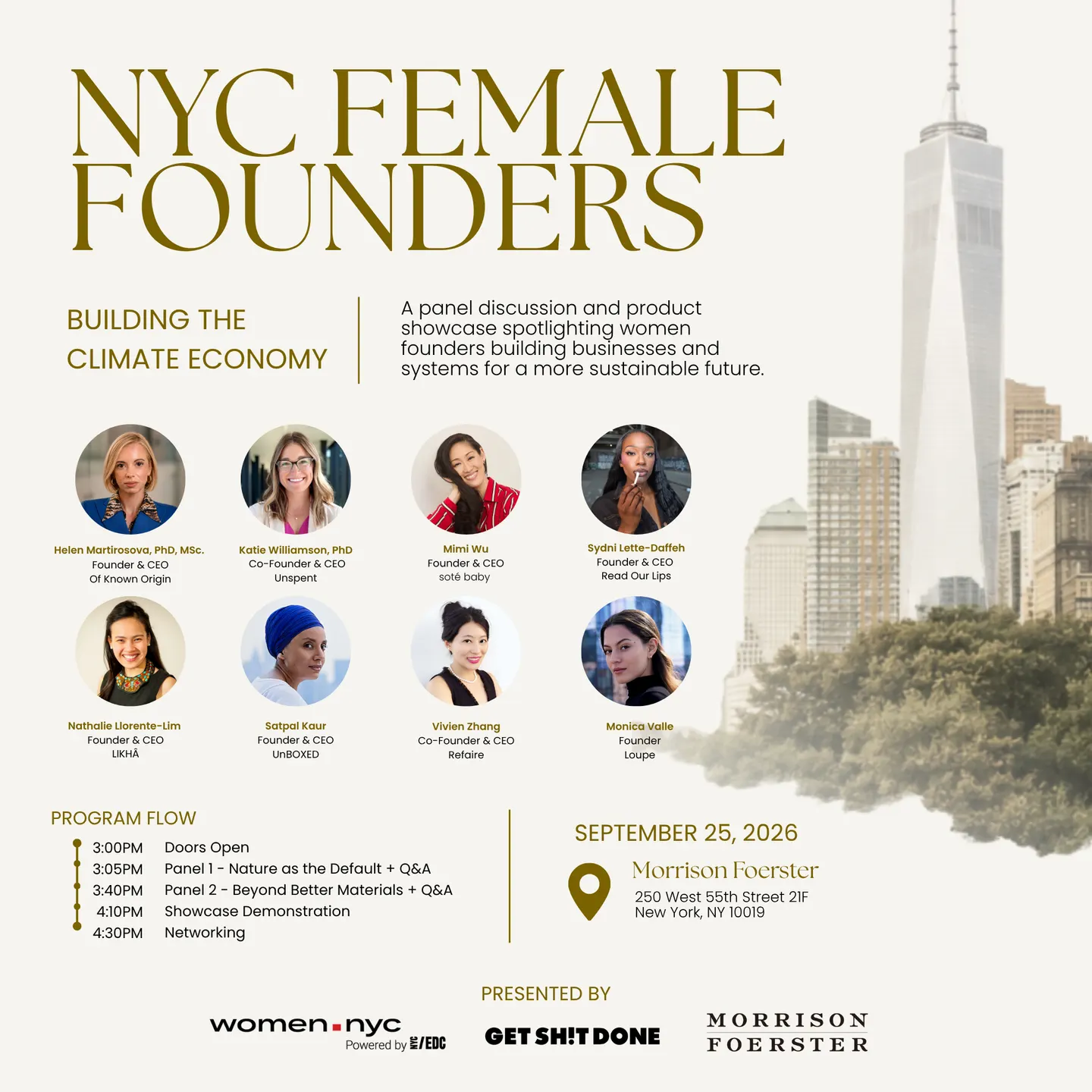 NYC Female Founders Building the Climate Economy