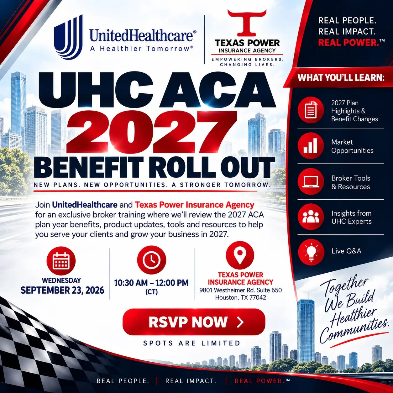 UHC ACA/Texas Power Insurance Benefit Roll Out