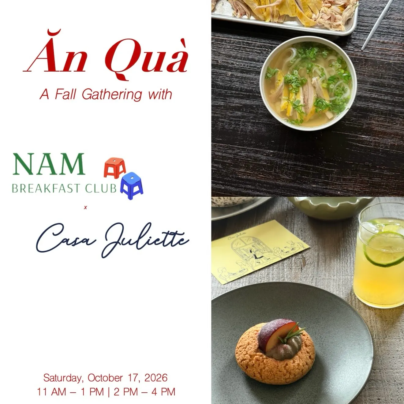 Ăn Quà - A Fall Gathering With Nam Breakfast Club & Casa Juliette