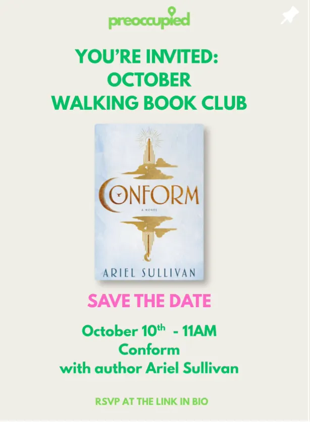 NYC Walking Book Club with Ariel Sullivan