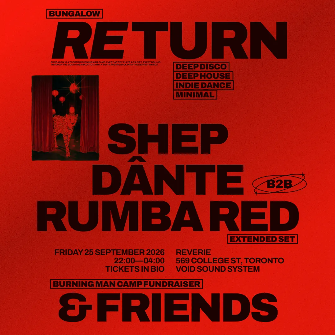 RETURN ✶ A Bungalow camp fundraiser ✶