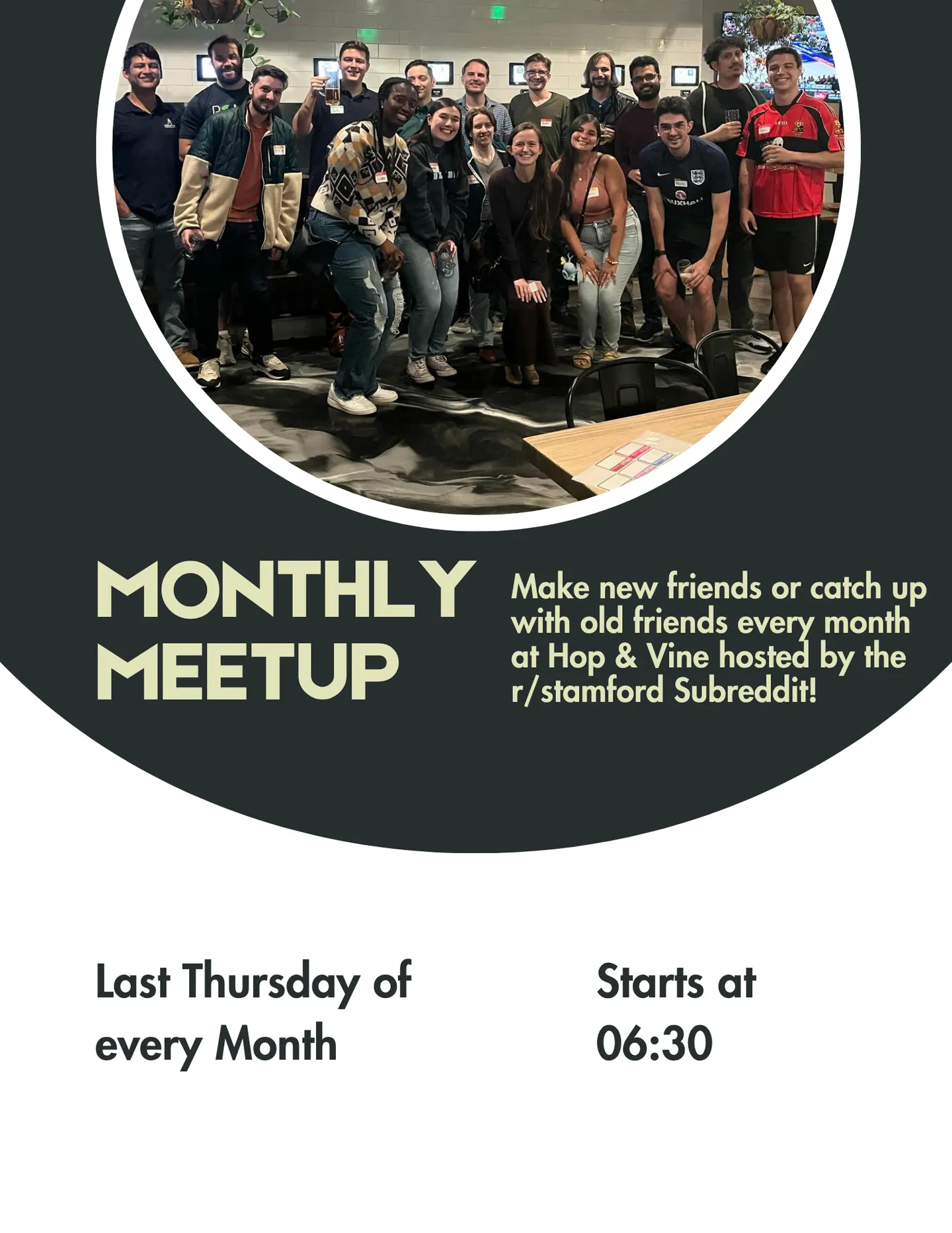 Monthly Meetup hosted by r/Stamford