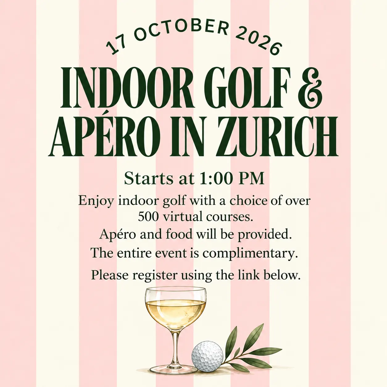First WomensGolfZurich Event. 💛⛳️🏌️♀️