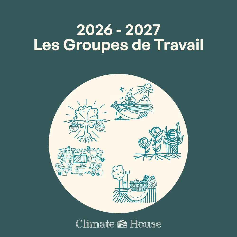2026-2027 : Nouvelle saison des Groupes de Travail de la Climate House