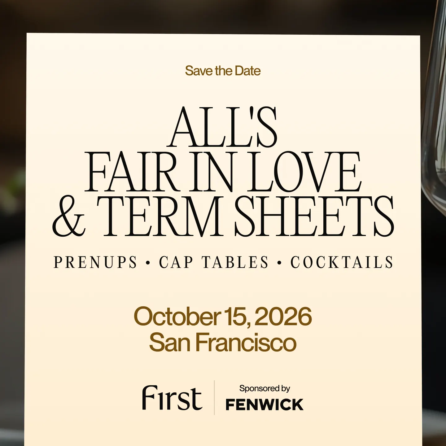 All's Fair in Love & Term Sheets