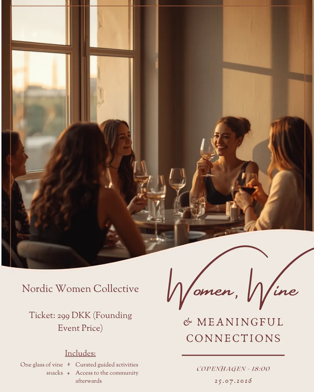 Women, Wine & Meaningful Connections | Copenhagen 🍷✨
