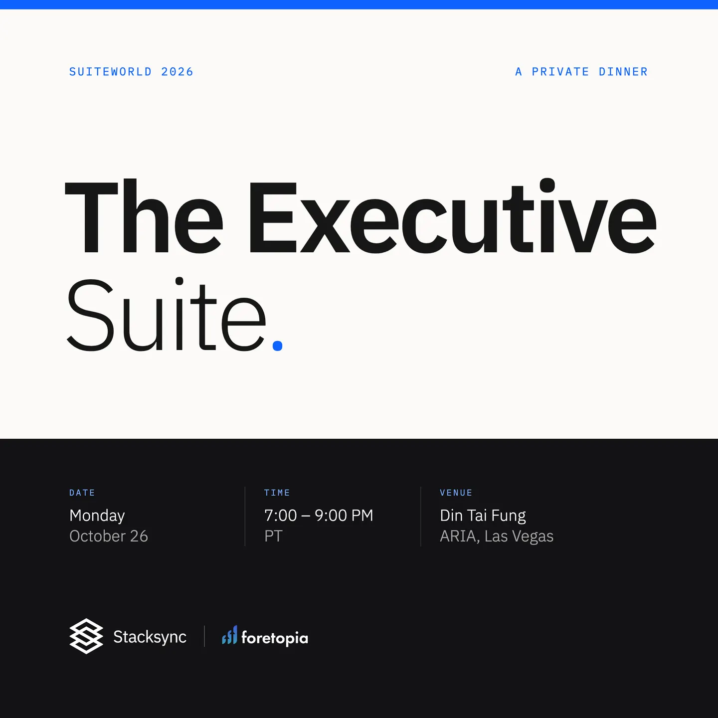 The Executive Suite: A Private Dinner at SuiteWorld 2026