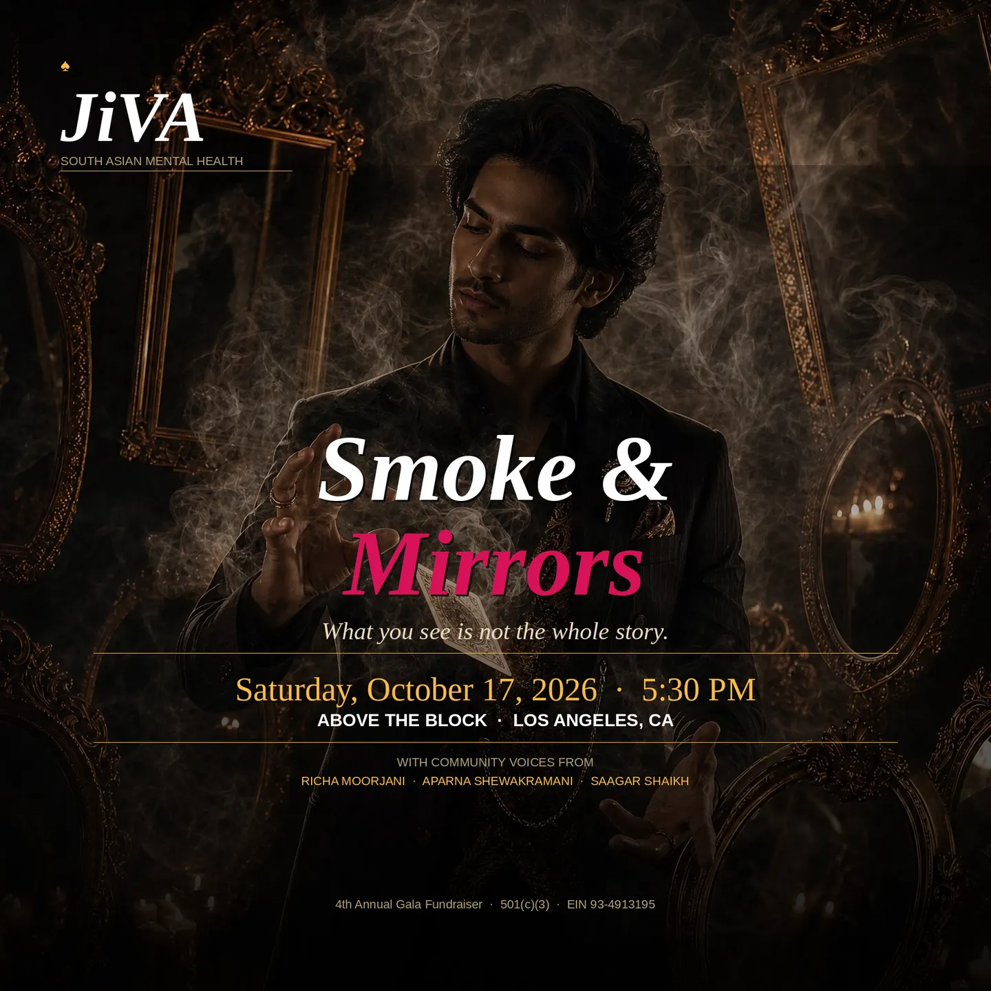Smoke & Mirrors: JiVA Mental Health’s 4th Annual Gala