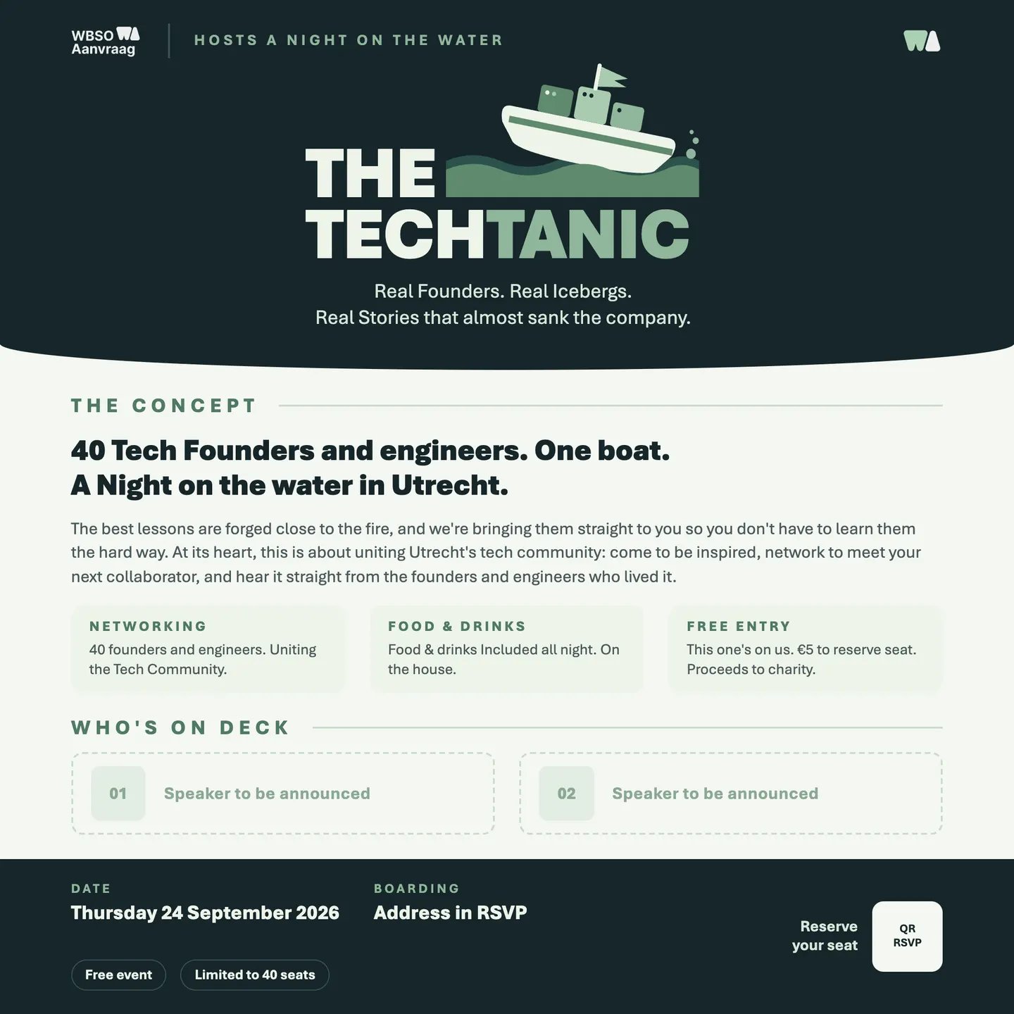 The TechTanic: Utrecht Tech Night on the water