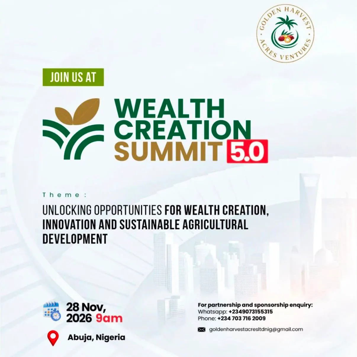 WEALTH CREATION SUMMIT 5.0