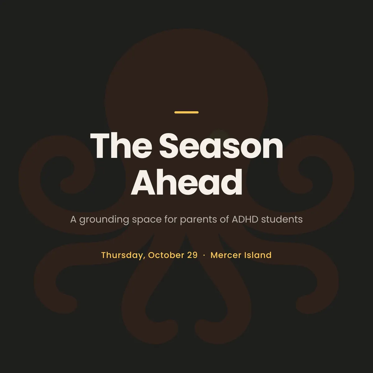 The Season Ahead: A grounding space for parents of ADHD students