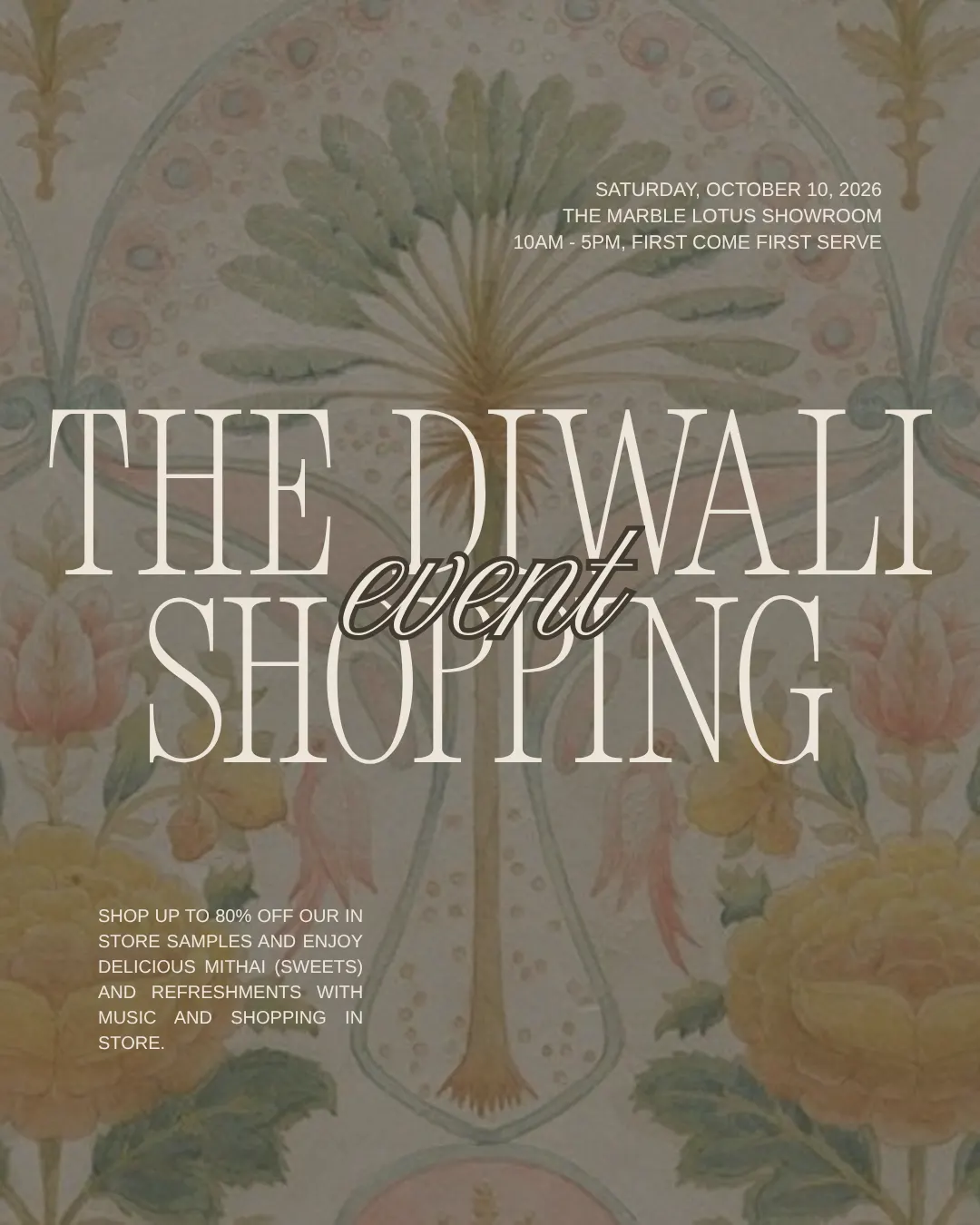 The Marble Lotus Diwali Shopping Event
