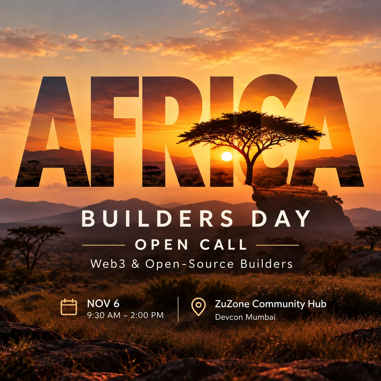 Africa Builders Day | Open Call @ ZuZone Community Hub | Devcon Mumbai